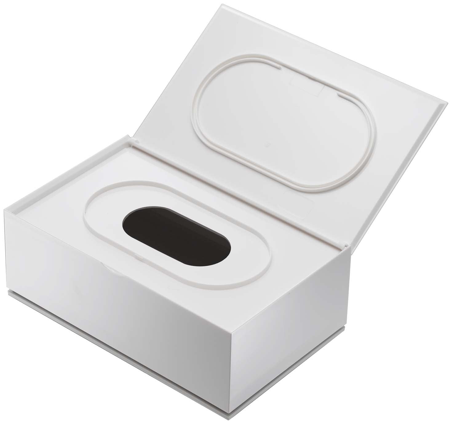 Yamazaki Veil White case lid in ABS resin for durability.