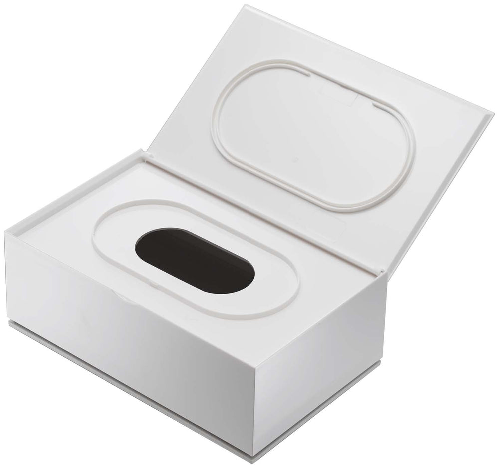 Yamazaki Veil White case lid in ABS resin for durability.