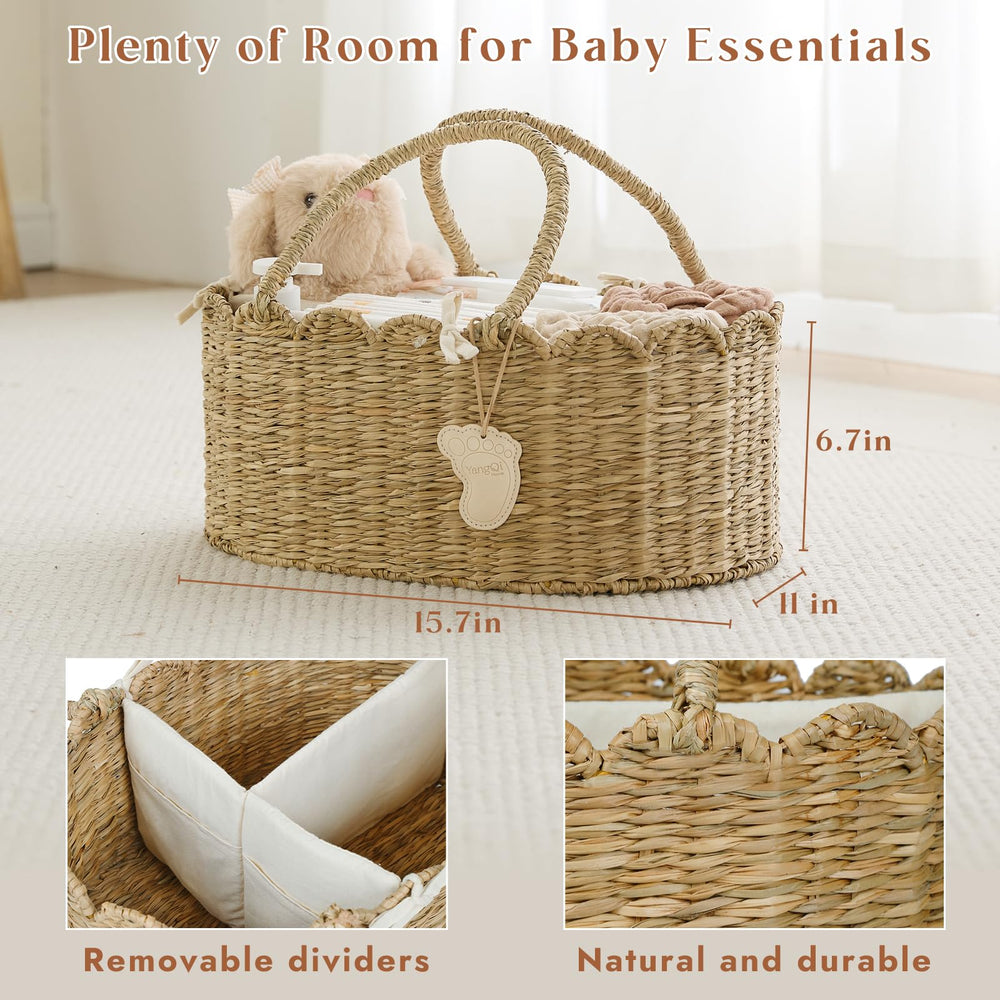 Removable divider with pockets in the YANGQIHOME caddy for quick access to small items
