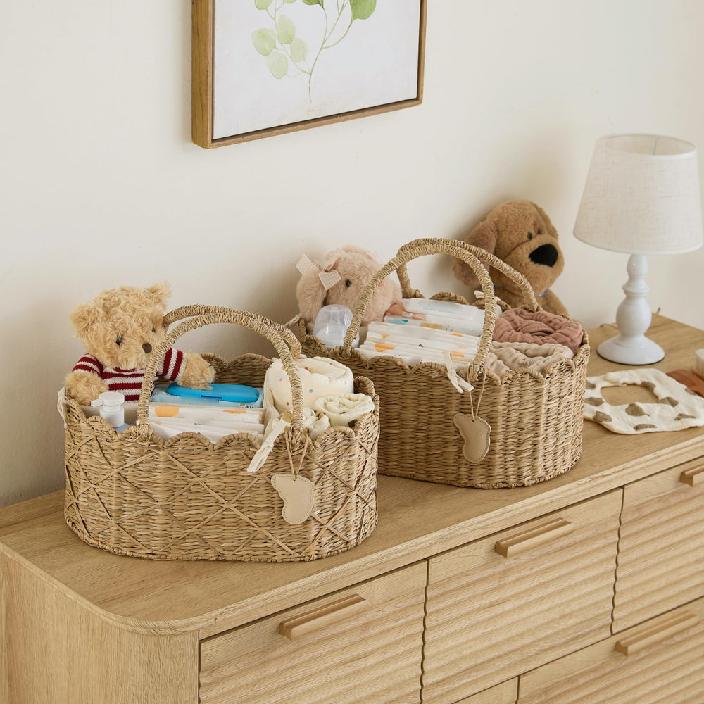 MeadowNest diaper caddy makes a thoughtful baby shower gift