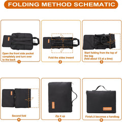 YANHUAKEKE travel bag back webbing adds convenient suitcase-style carrying.