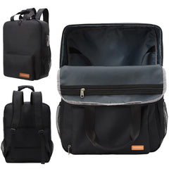 YANHUAKEKE travel bag front pocket closure keeps small items organized on the go.