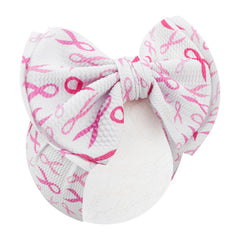 YanJie 7-inch double-layer pink bow for babies, soft and gentle on delicate skin