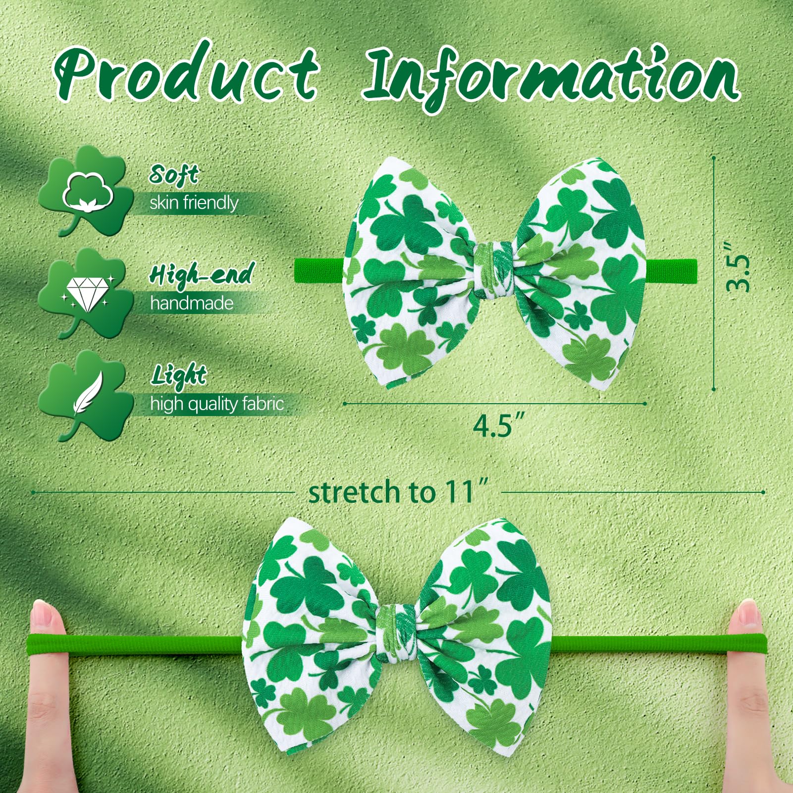 YanJie one-size-fits-all headbands stretch to fit newborns through toddlers