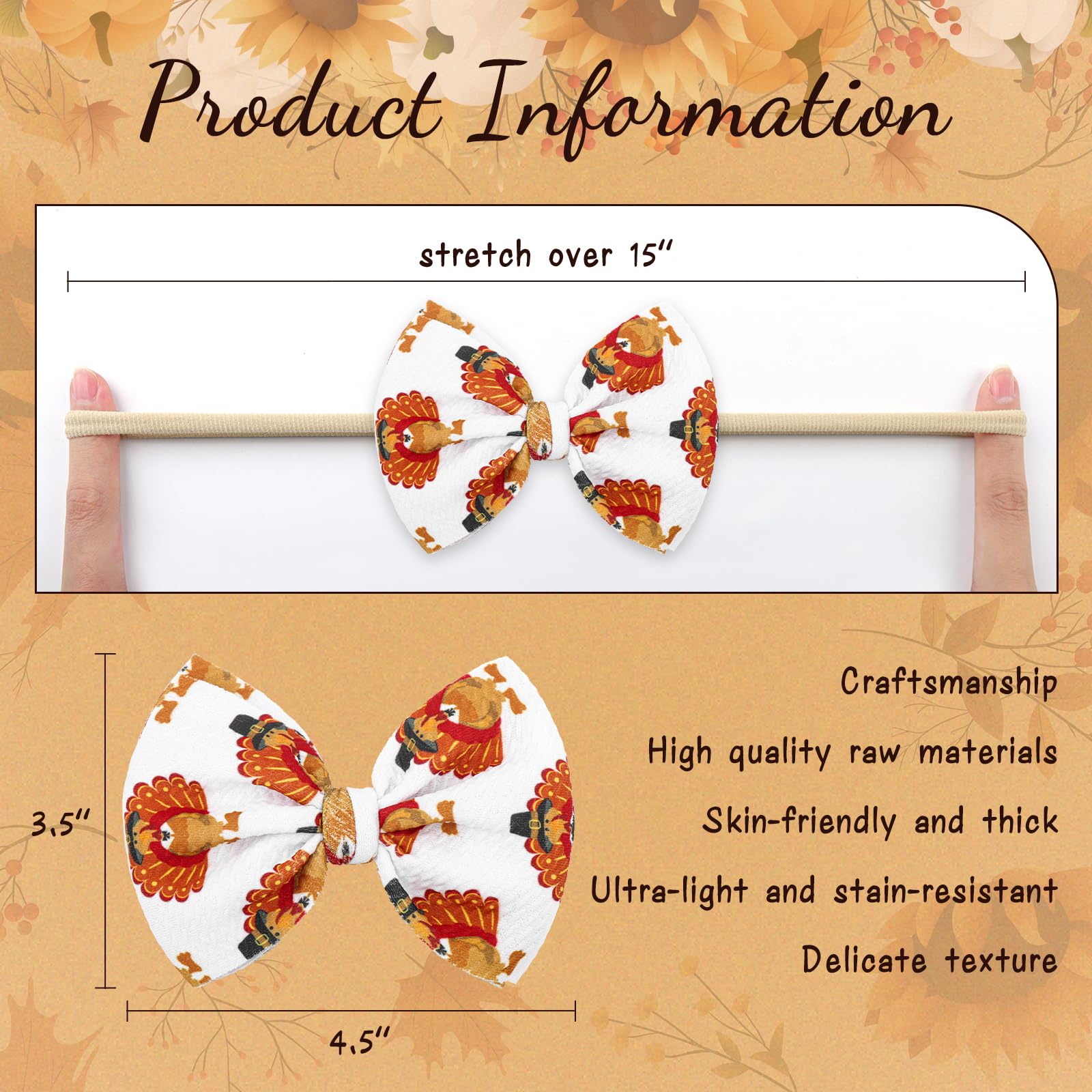 YanJie skin-friendly breathable baby bows prevent irritation.