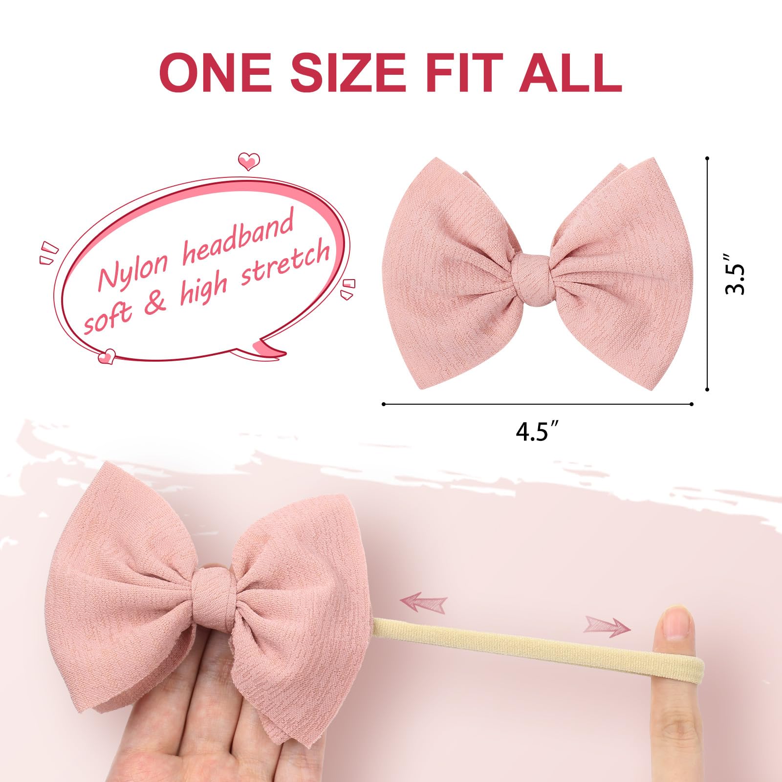 YanJie brown knotted bow headband, versatile daily accessory for toddlers.