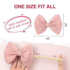 YanJie brown knotted bow headband, versatile daily accessory for toddlers.