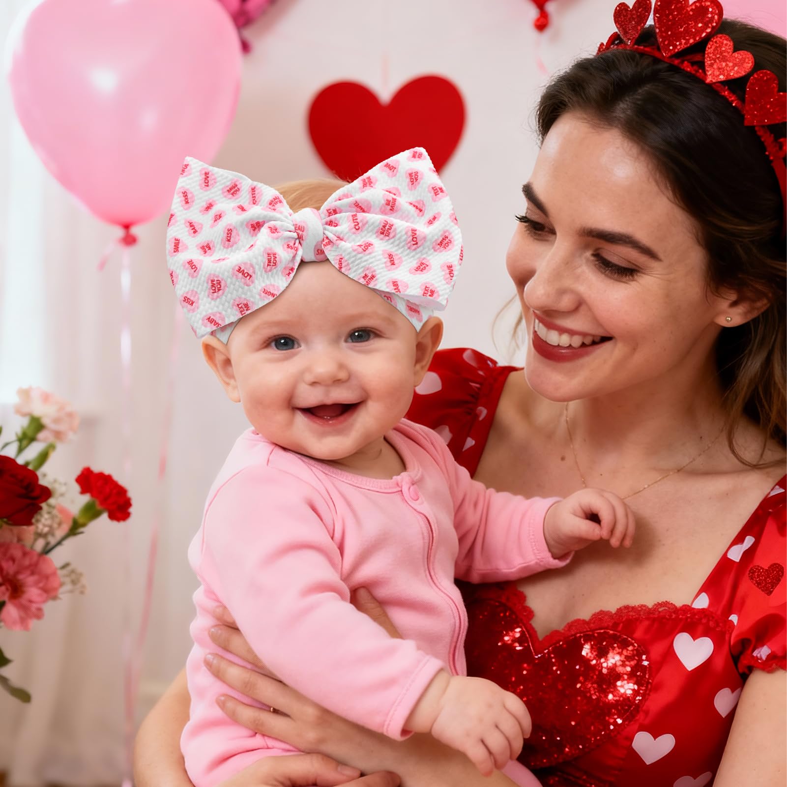 Yanjie baby headband with non-slip wrap keeps adorable look secure during photoshoots.