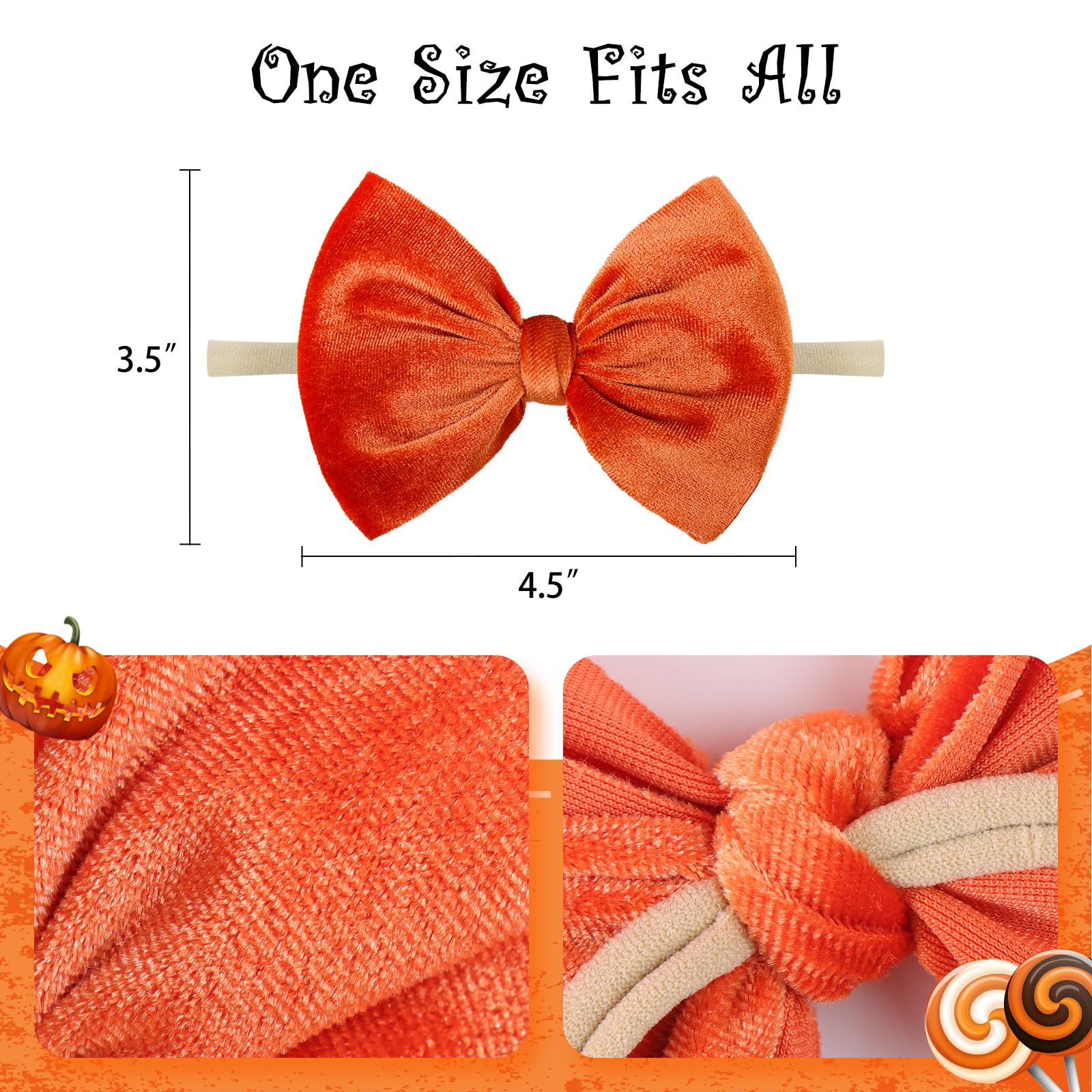 YanJie toddler headband, keeps bows visible during playtime.