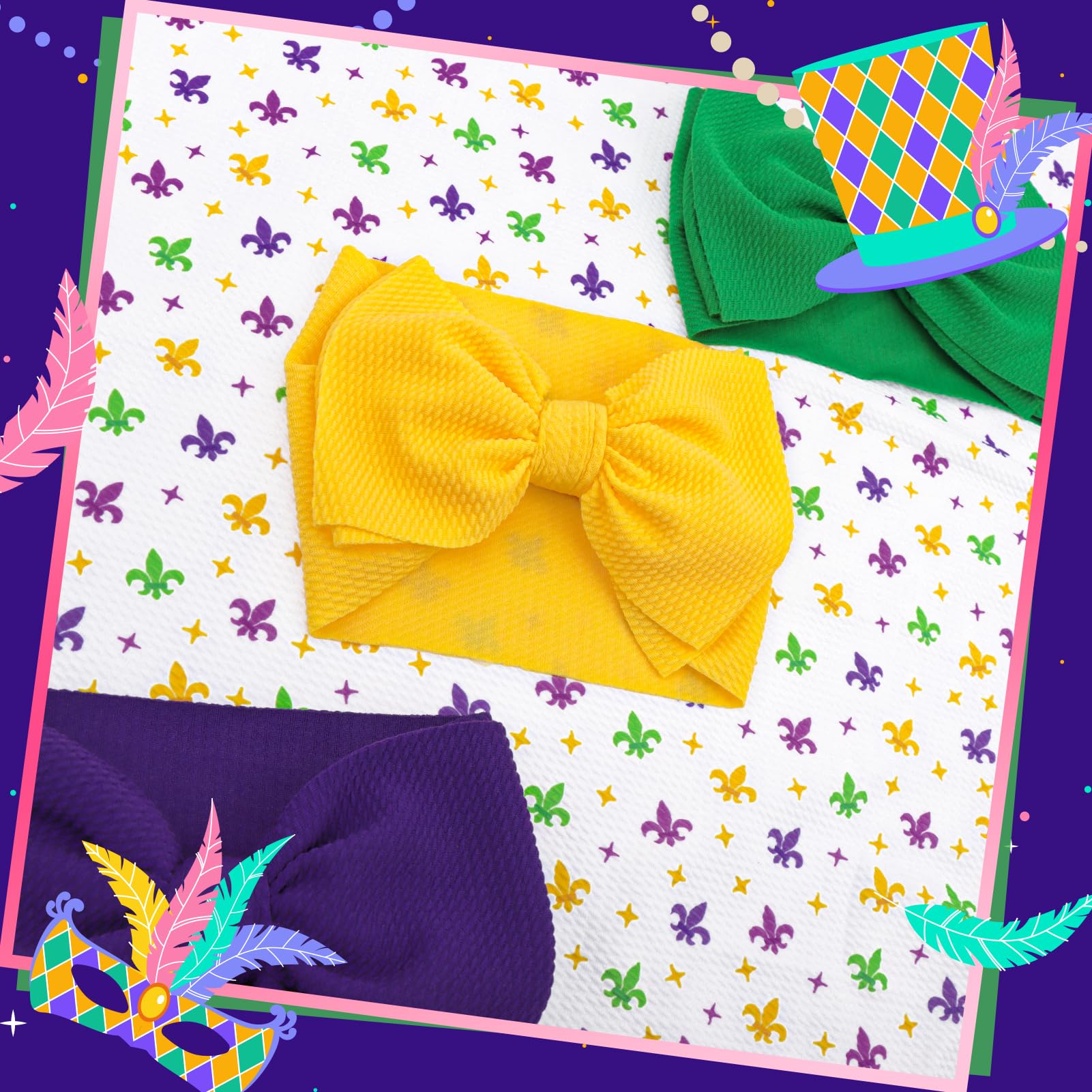 YanJie carnival accessory set, versatile headbands for newborns to toddlers.