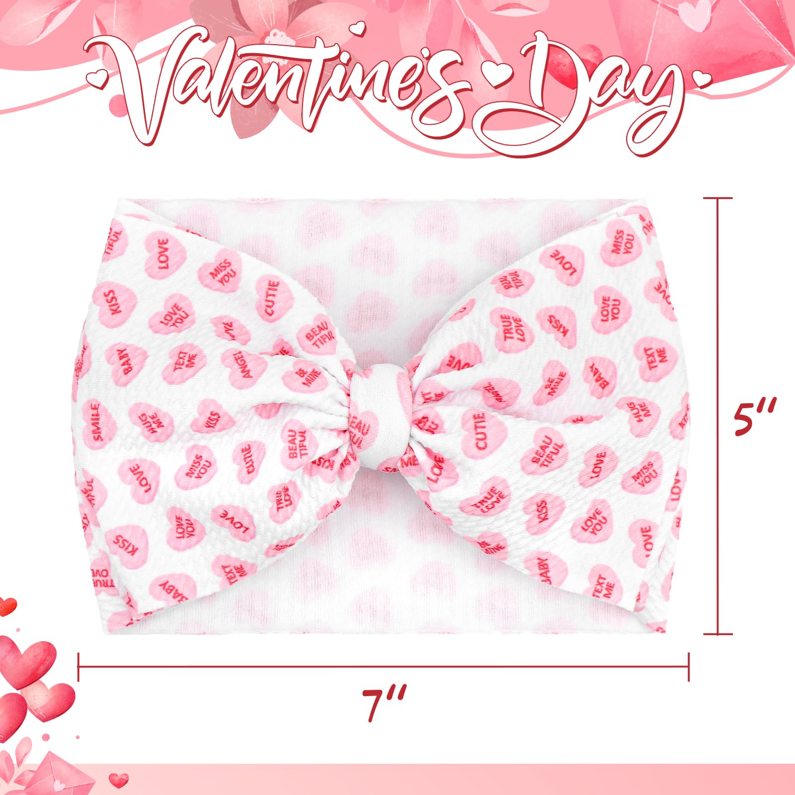 Yanjie cute bowknot pink headband suited for everyday outfits.