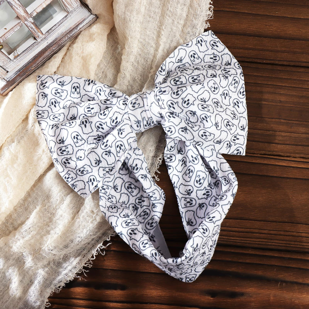 YanJie ghost-print hairband, safe glue-free design for infants.