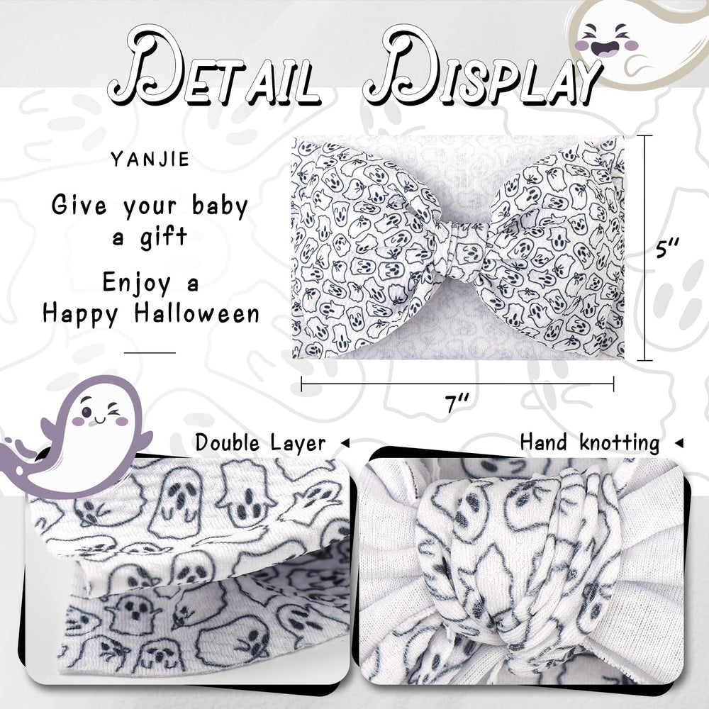 YanJie Halloween headband for toddlers, ghost design, easy fit.