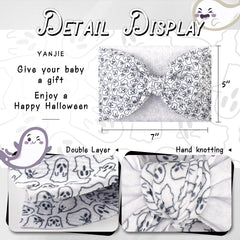 YanJie Halloween headband for toddlers, ghost design, easy fit.