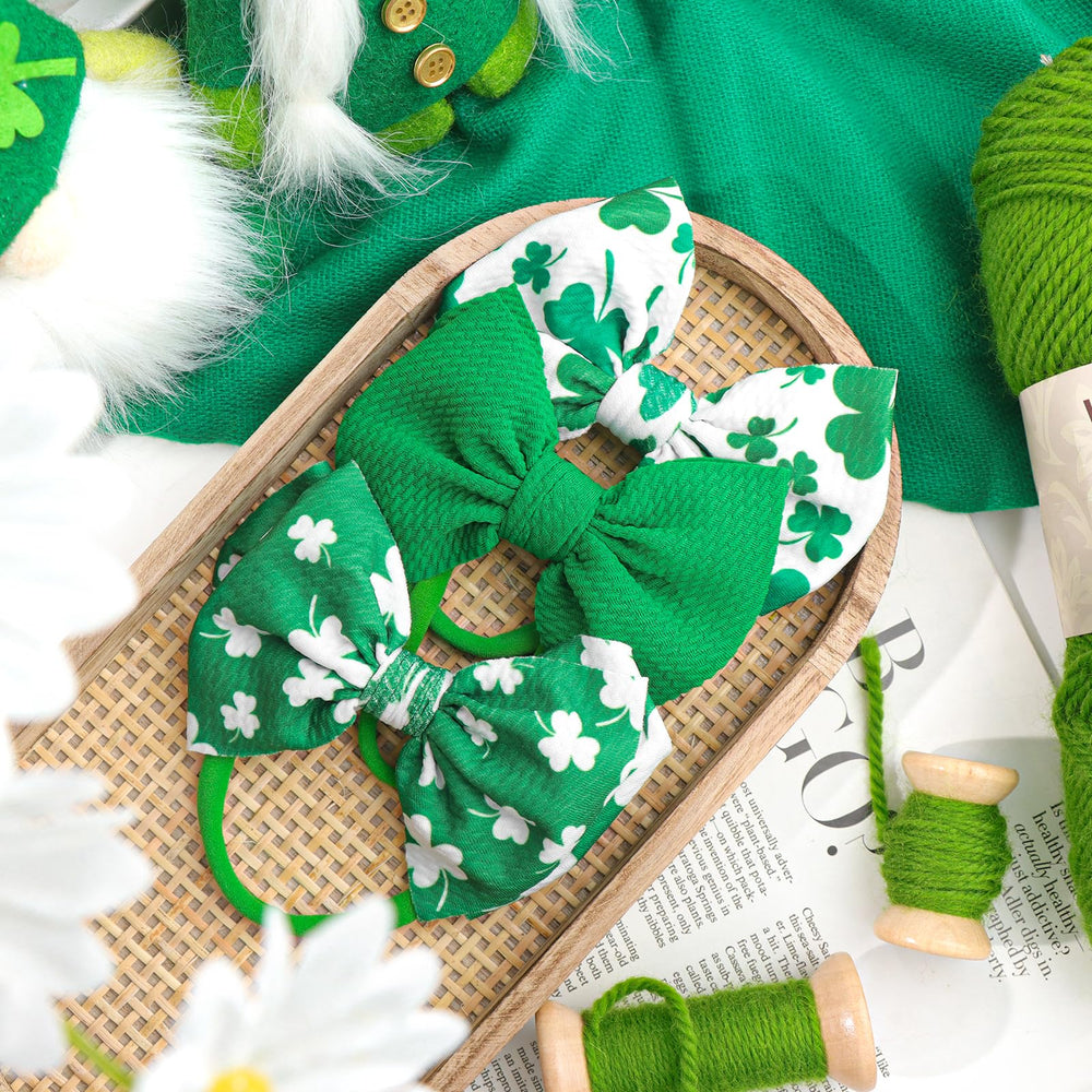 YanJie handmade St Patrick headbands pack offers styling versatility.