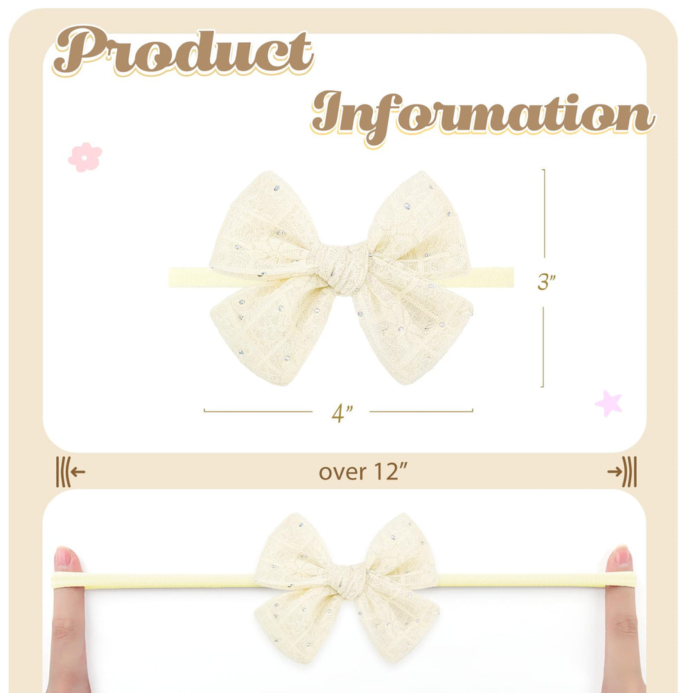 YanJie lace bow front view in black highlights delicate rhinestones