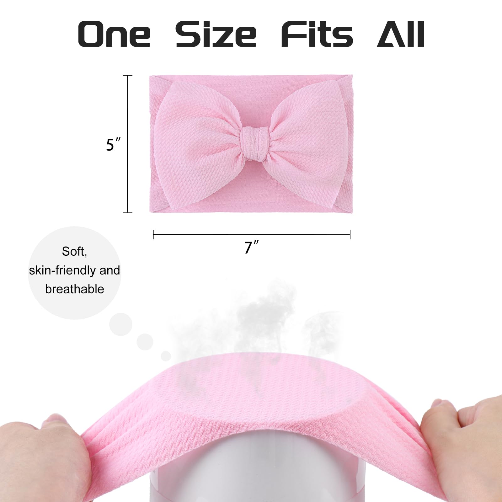 YanJie newborn bows headwrap suitable for cozy outfits and photos.