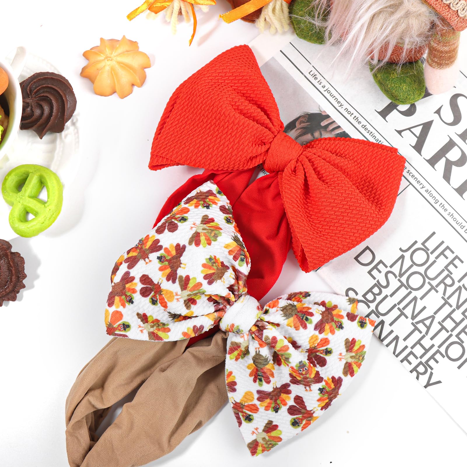 YanJie two-pack fall headbands offer versatile styling for photos
