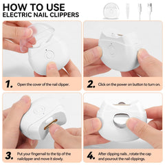 YANWEI baby nail trimmer operates quietly for night care.