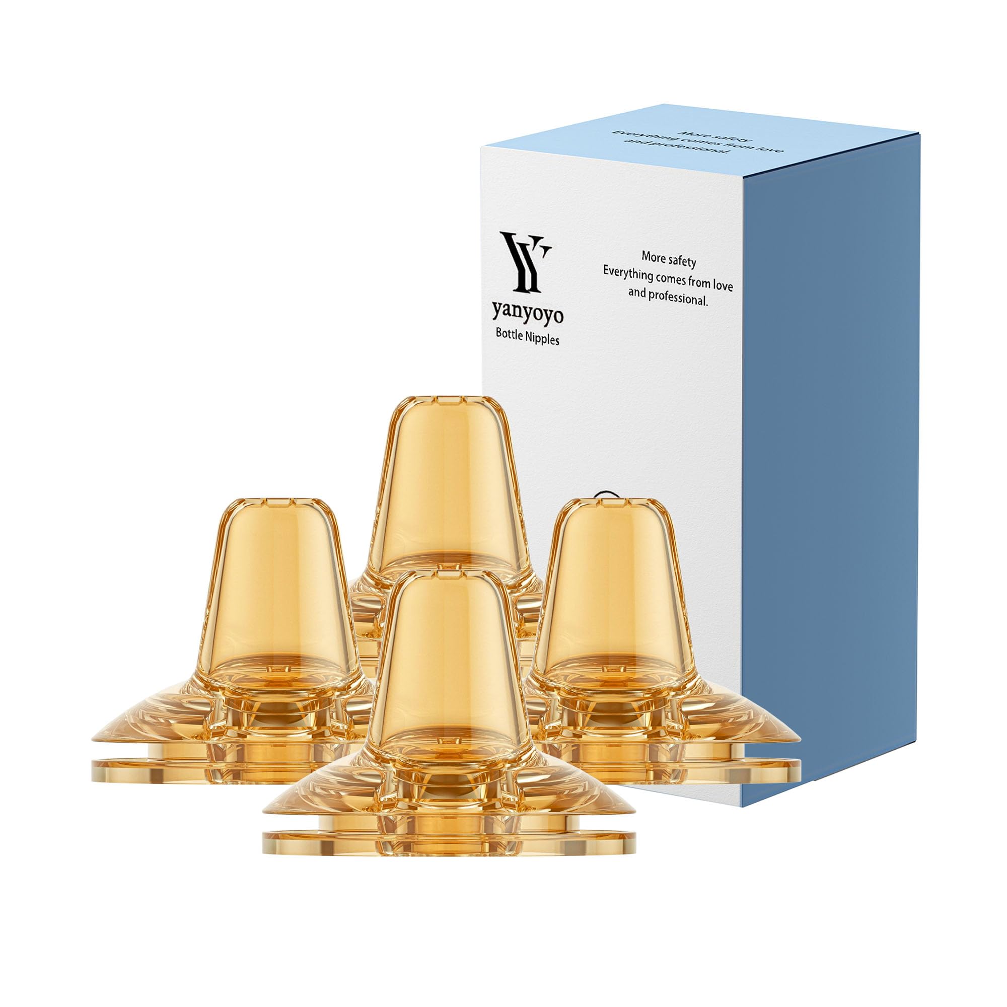 yanyoyo sippy spout nipple close-up shows soft silicone for gentle gums