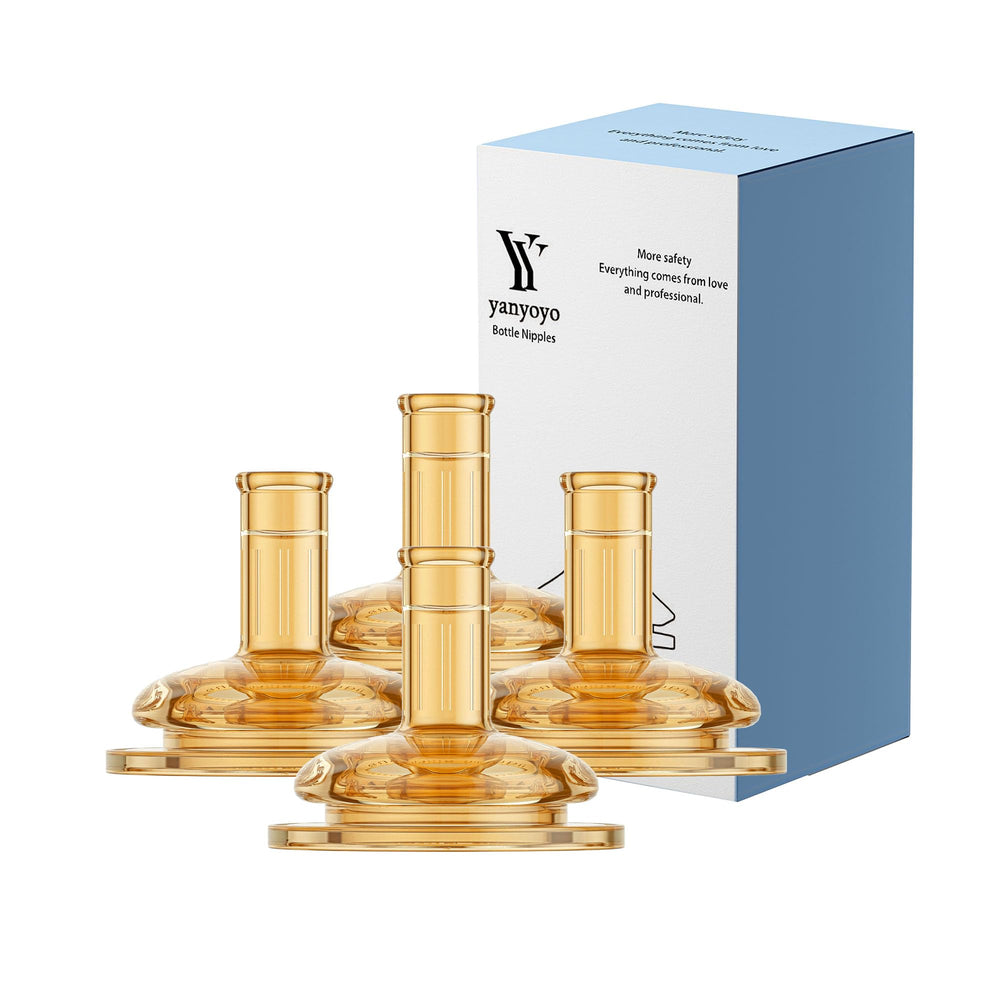 Yanyoyo straw nipple with wide-neck compatibility for seamless bottle-to-cup transition.