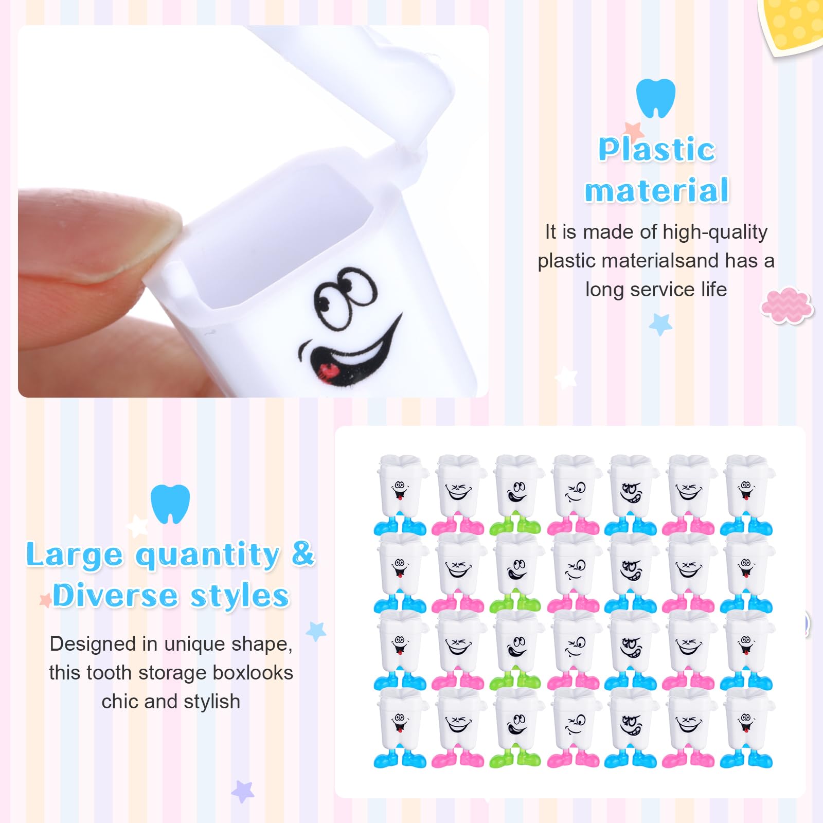 Yaomiao tooth container necklace with lanyard can be worn or displayed.