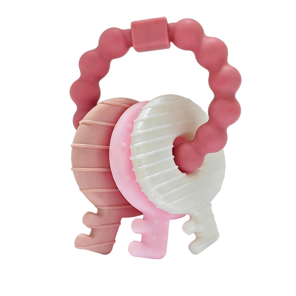 YAPPROMO baby teething keys teether for early sensory exploration and teething relief
