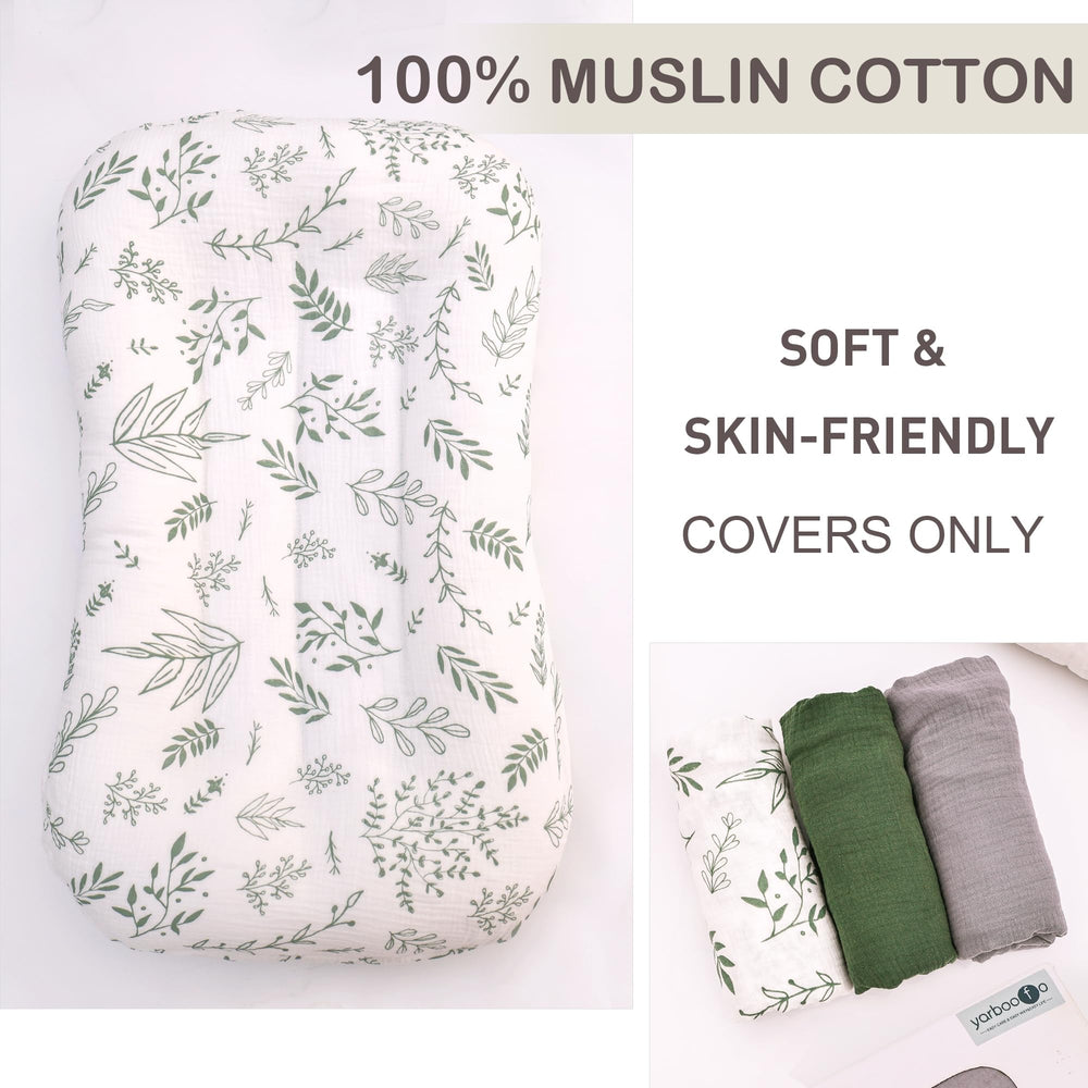 yarboofo muslin material closeup shows breathable texture for baby comfort