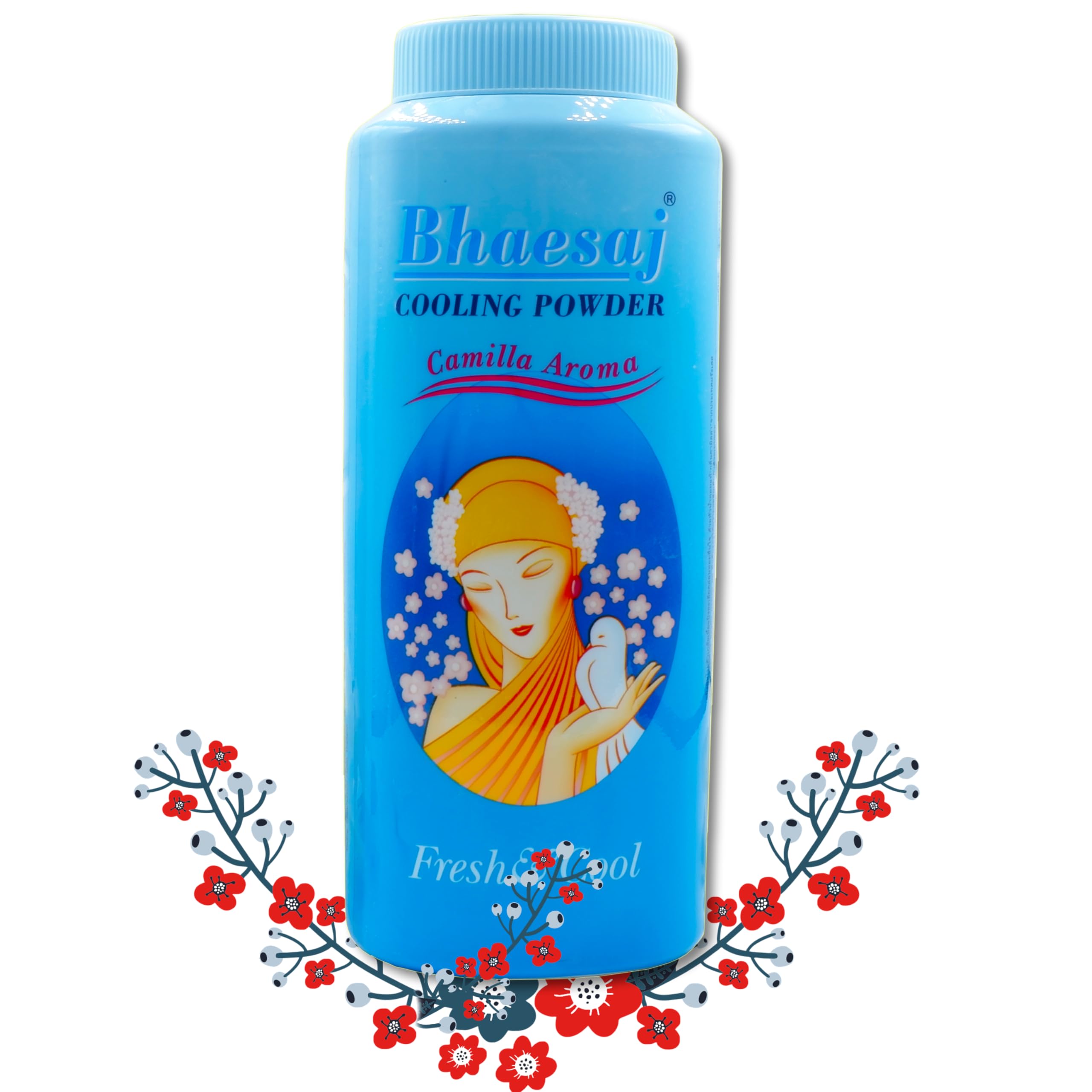 YARIN Bhaesaj Camilla Aroma powder bottle ready for daily refresh and moisture absorption.