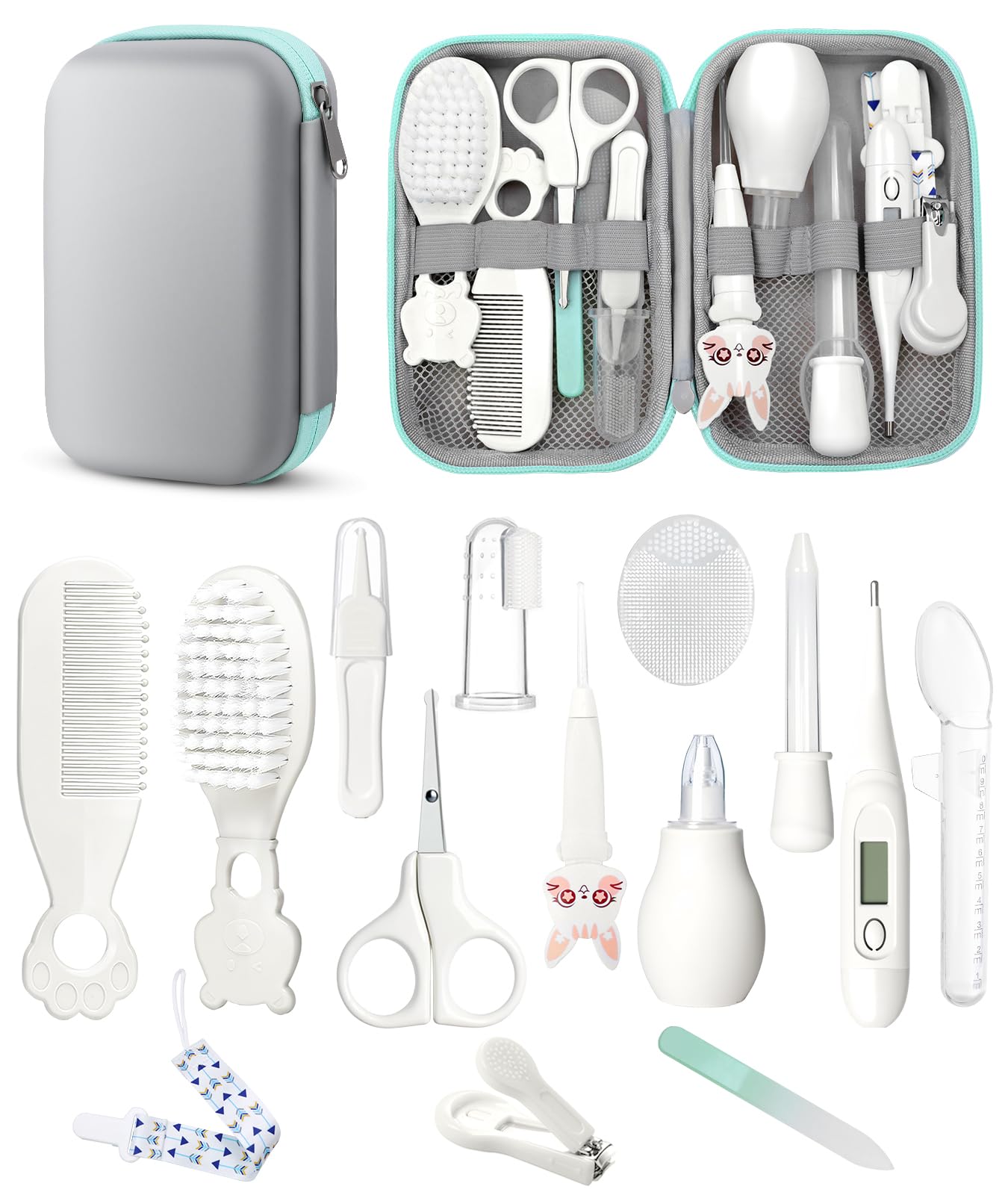 YASEW baby grooming kit case keeps newborn care essentials organized on the go.