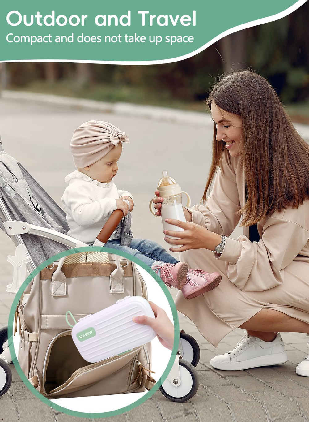 YASEW BPA-free silicone materials are gentle on baby gear