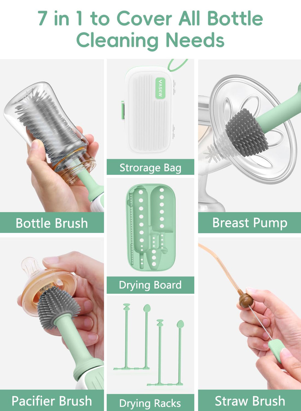 YASEW drying rack keeps parts organized and dry after use