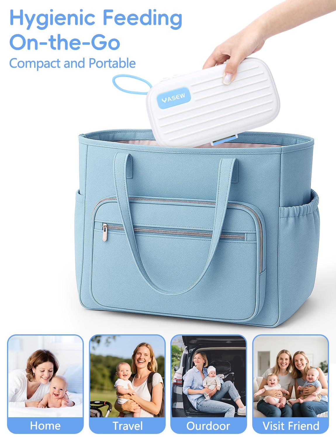 YASEW compact storage box organizes all pieces
