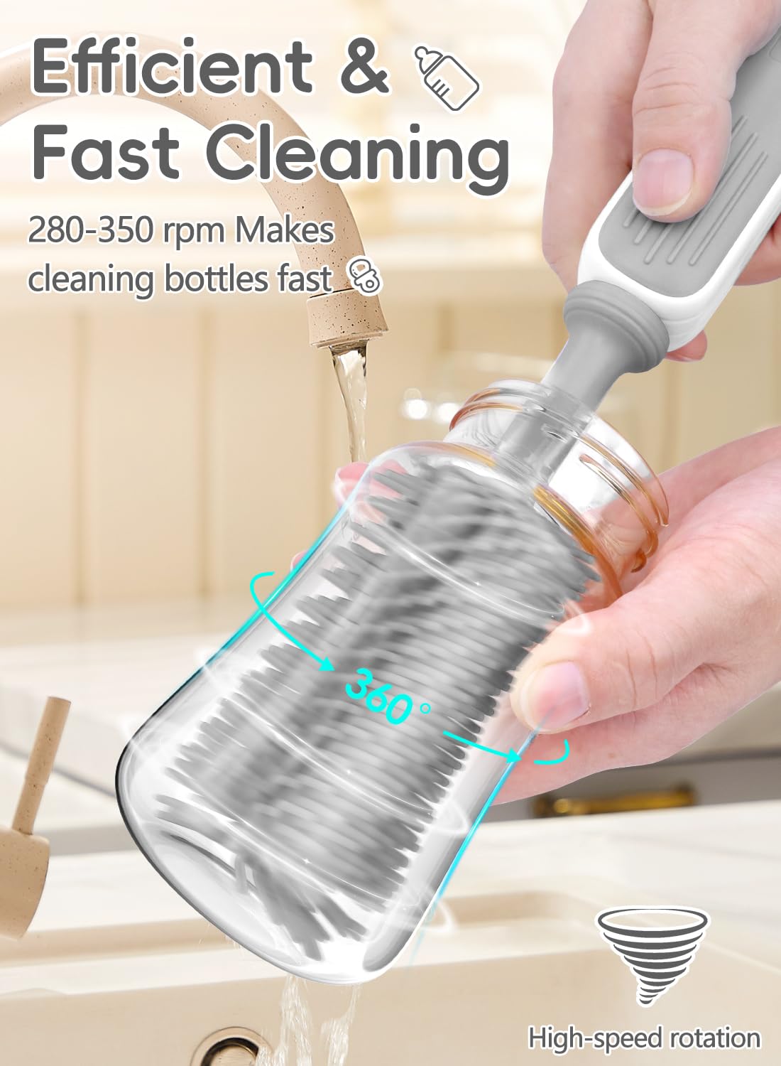 YASEW travel bottle cleaner kit with storage box, keeping essentials organized on the go