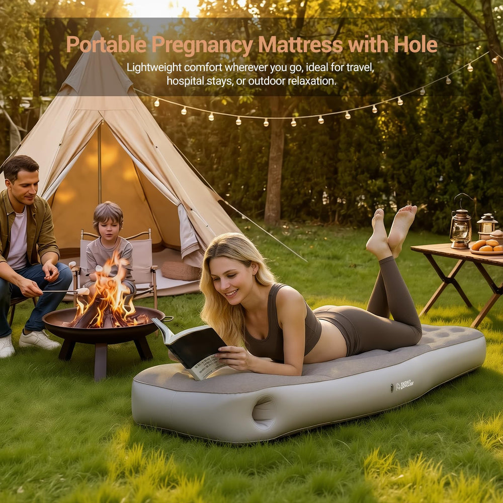 YATAOQINGJIE ergonomic support with raised belly rim balances weight.
