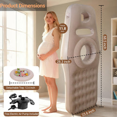 YATAOQINGJIE inflatable pillow with head hole eases breathing during sleep.