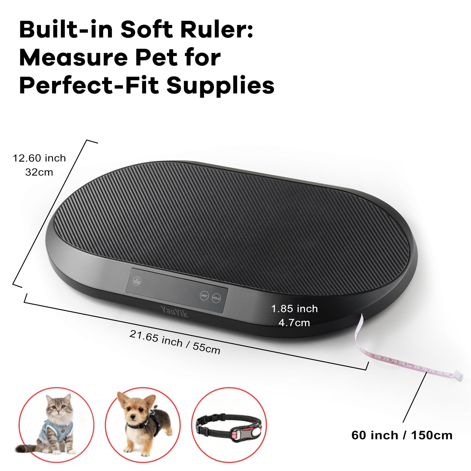 YauYik anti-slip suction base keeps the surface stable.