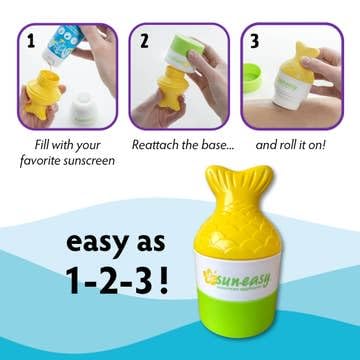 80 ml capacity with a pink fish cap for portable sun care