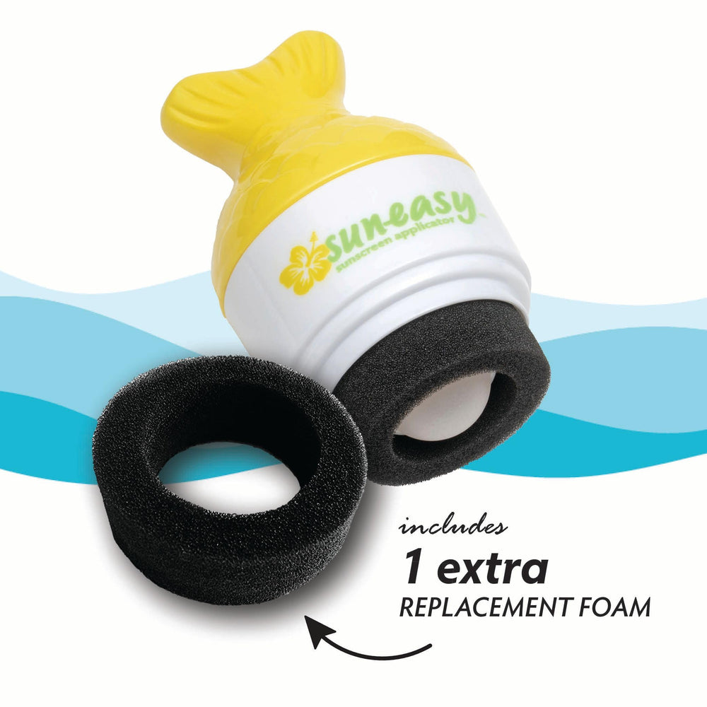Kids using Sun-Easy roll-on for quick independent sunscreen moments