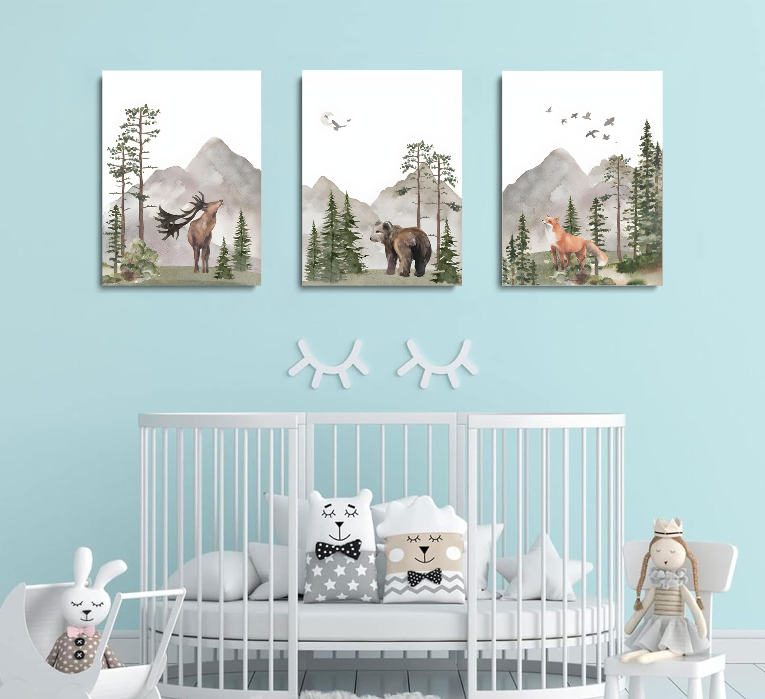 YBARTZQ gift-ready woodland decor for new parents or birthdays