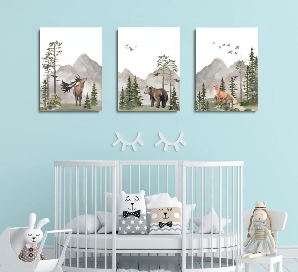 YBARTZQ gift-ready woodland decor for new parents or birthdays