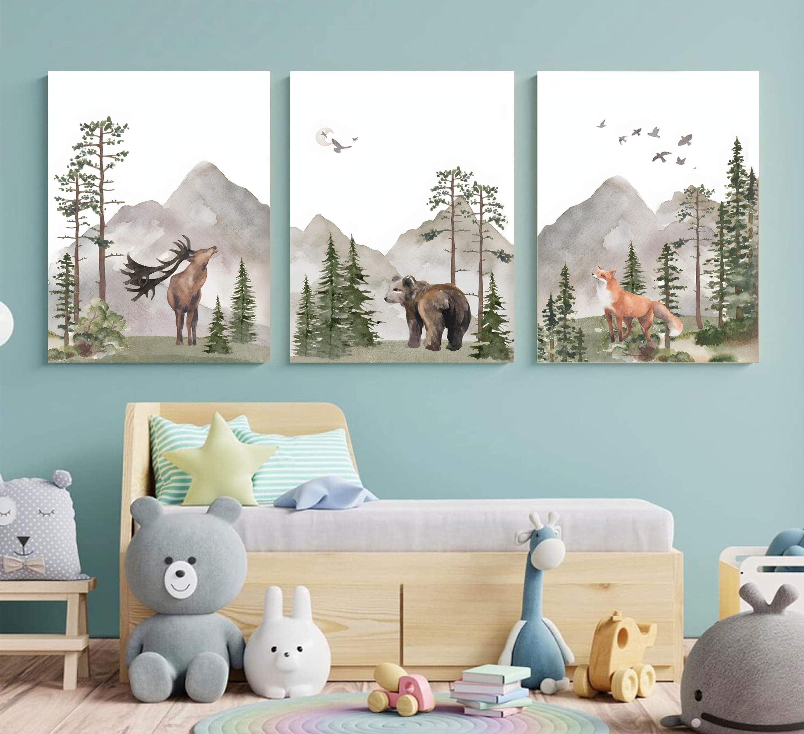 YBARTZQ unframed nursery wall art ready for framing options