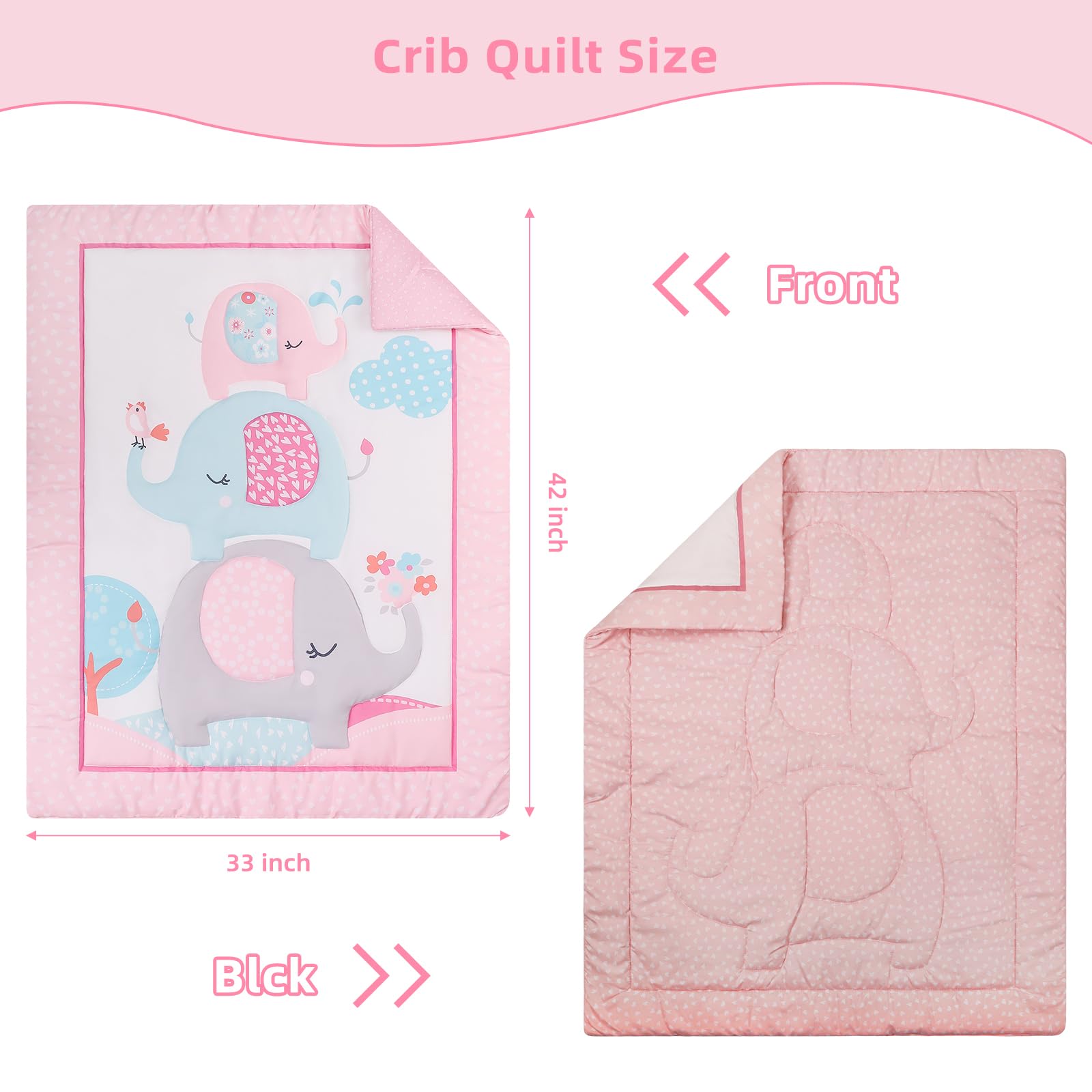 YCDTMY pink bed skirt adds tidy finish with a 14-inch drop.