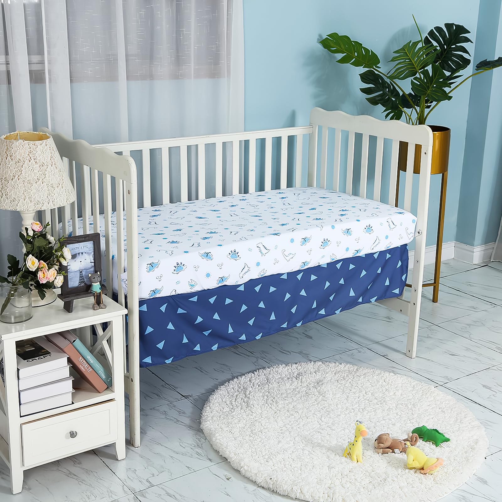 YCDTMY baby room setup showcases a playful, safe sleep space.