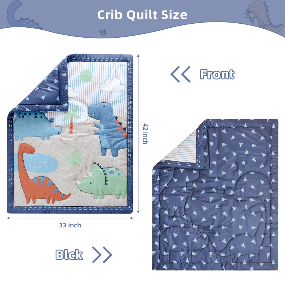 YCDTMY dust ruffle completes the crib with a neat, finished look.