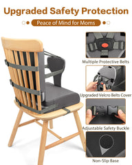 YCDTMY booster seat with 4-strap system secures children safely