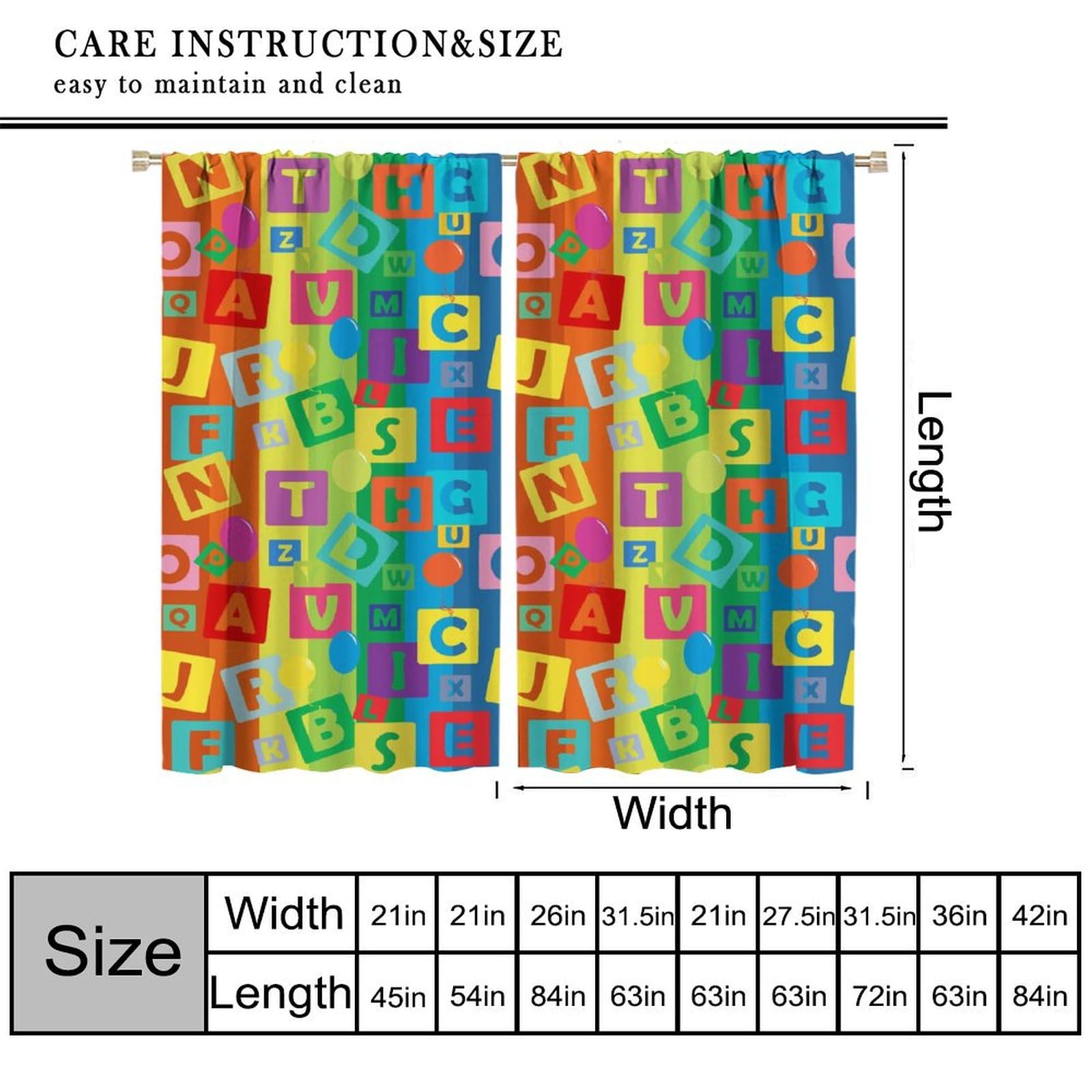 YCness curtains showcase a rainbow balloon pattern, brightening playrooms while providing privacy and UV light reduction.