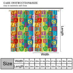 YCness curtains showcase a rainbow balloon pattern, brightening playrooms while providing privacy and UV light reduction.