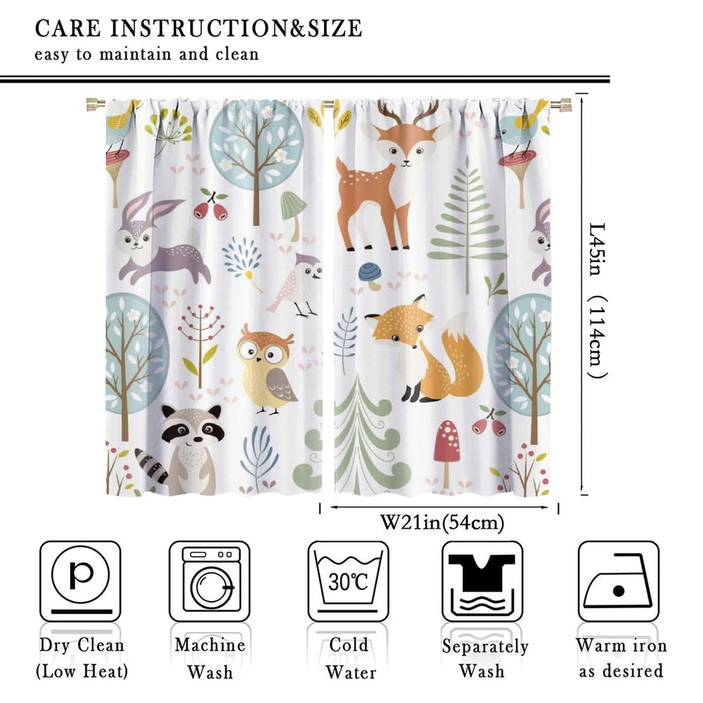 YCness elephant-print curtains offer charming jungle theme and improved light control.