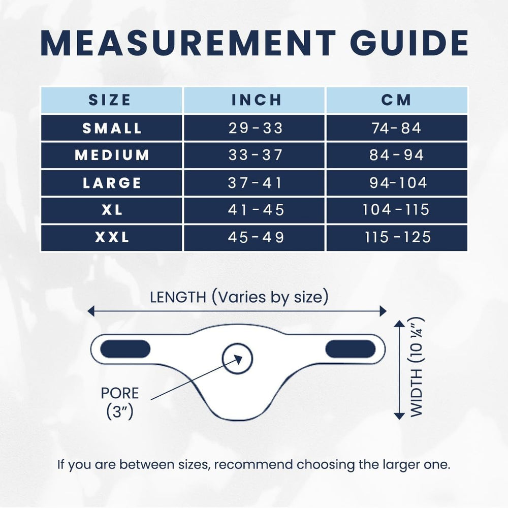 YConnect ostomy belt available in XLarge for comfortable fit.